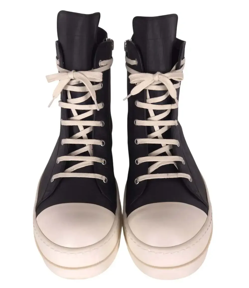 Rick Owens Washed Calf Sneakers US 15 EU 48 Mens Black Milk High Top $1415